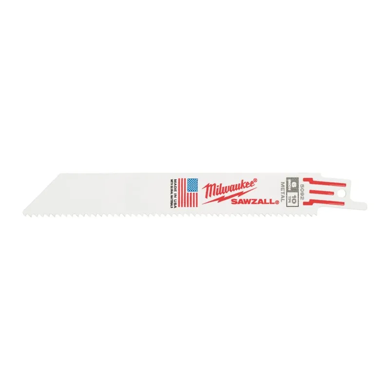 Milwaukee Accessoires 48475092 SAWZALL Lame de scie à guichet 150 x 10T 5ST