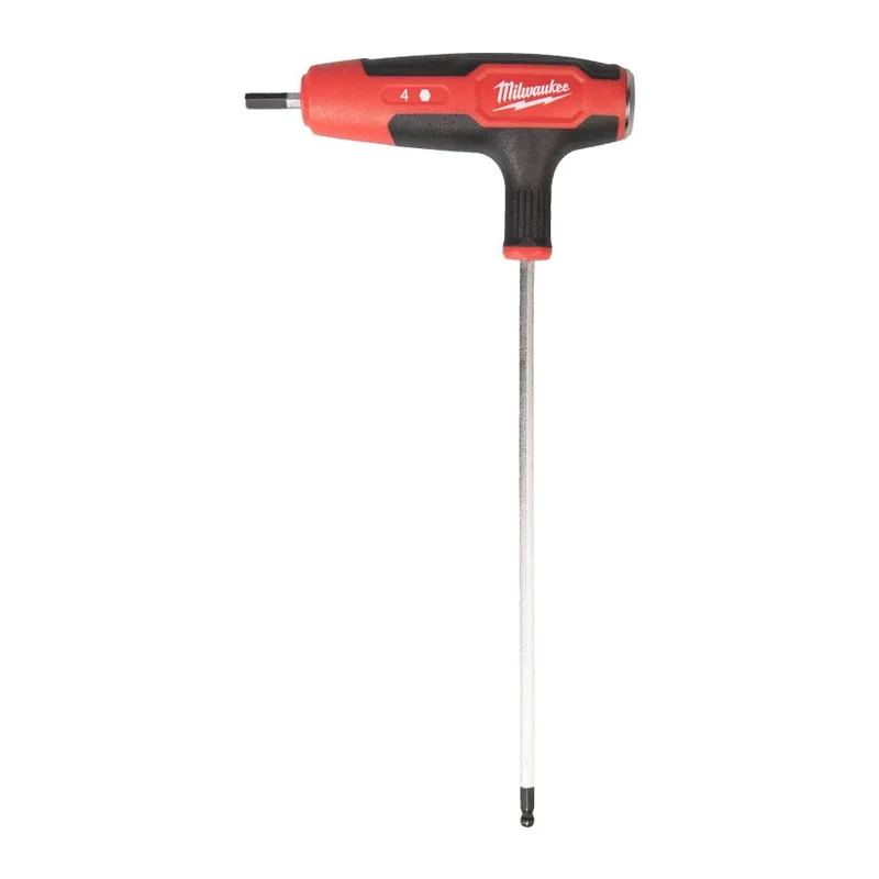 Milwaukee Accessoires 4932498682 Clé Allen de 4 mm avec poignée confortable