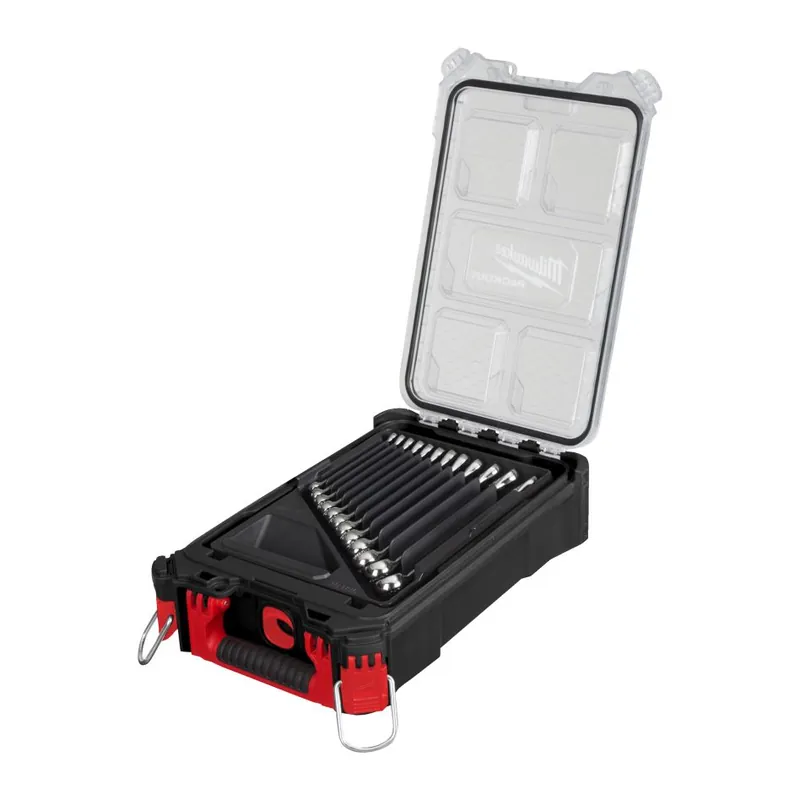 Milwaukee Accessoires 4932498141 MAXBITE Jeu de clés mixtes dans l‘organiseur compact PACKOUT 15 pièces