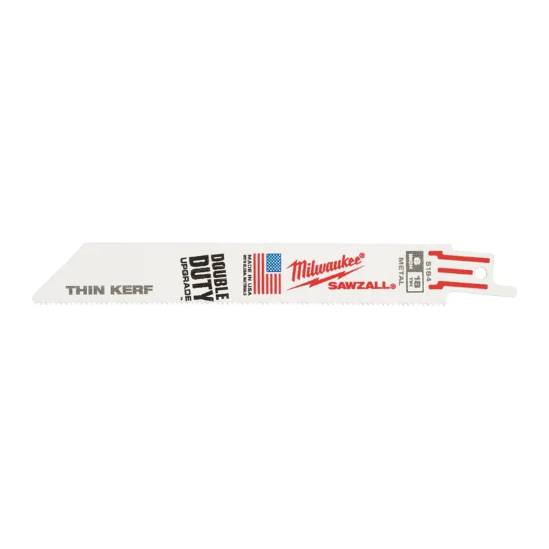 Milwaukee Accessoires 48475184 SAWZALL Lame de scie à guichet 150 x 18T 5ST