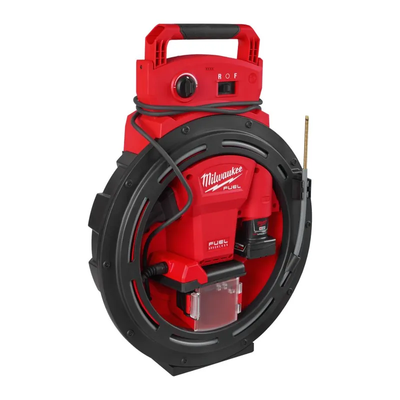 Milwaukee 4933498378 M12 HSFSM-602 Machine à nettoyer les égouts sans fil à grande vitesse 2x 12V 6.0Ah batterie et chargeur dans la boîte