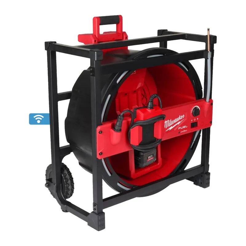 Milwaukee 4933499309 M18 Machine à nettoyer les égouts sans fil à grande vitesse 2x 12.0Ah batterie et chargeur