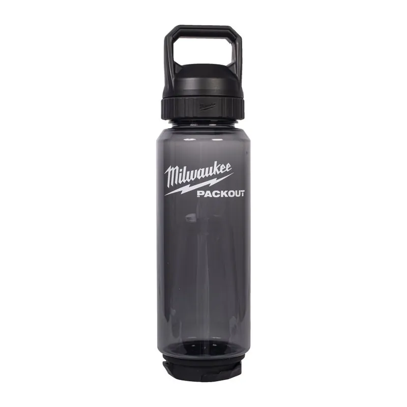 Milwaukee Accessoires 4932498640 PACKOUT 1005 ml Bouteille en plastique avec bouchon noir