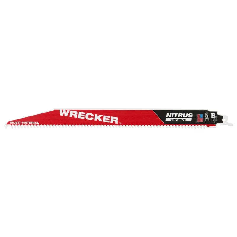 Milwaukee Accessoires 48475273 SAWZALL B. TCT WRECKER Lame de scie à guichet NITRUS 300 x 6T 1ST