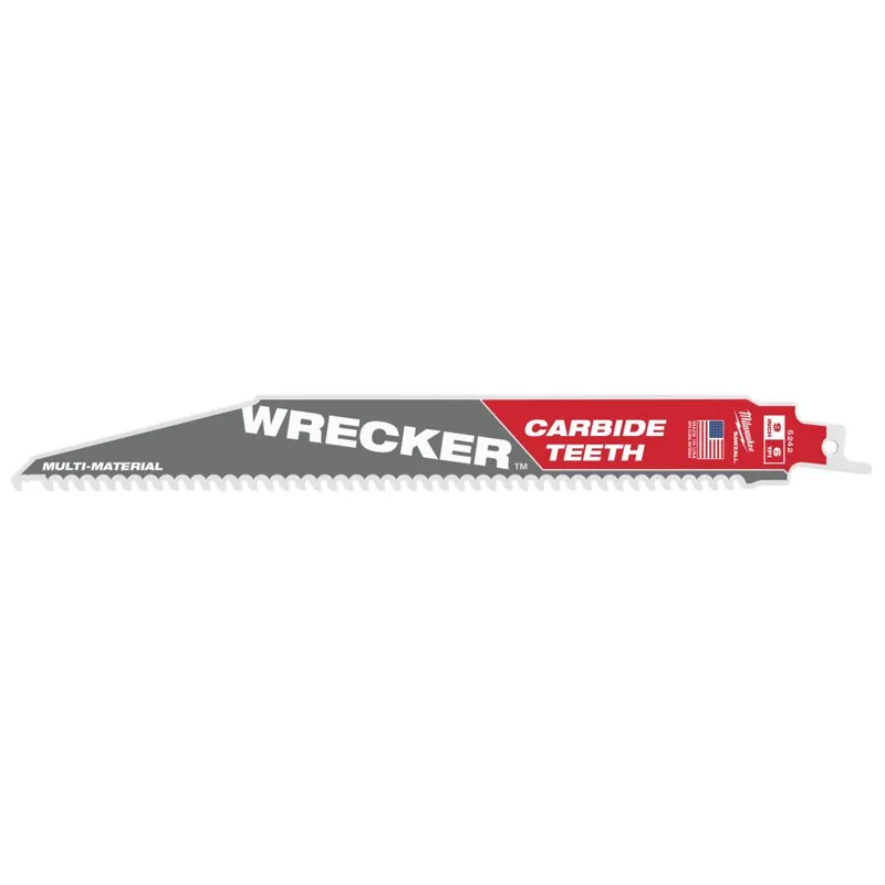 Milwaukee Accessoires 48475242 SAWZALL B. TCT WRECKER Lame de scie à guichet 230 x 6T 1ST