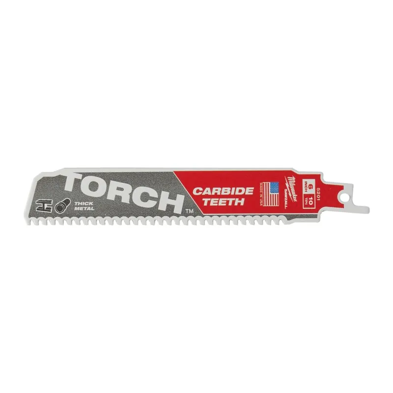 Milwaukee Accessoires 48475251 SAWZALL TCT TORCH Lame de scie à guichet 150 x 10T 1ST