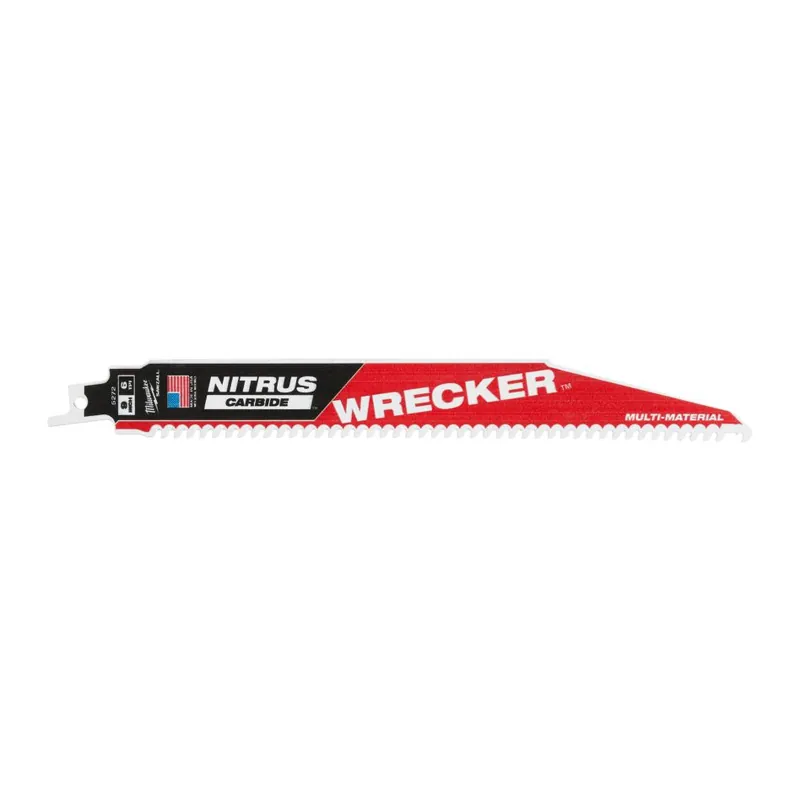 Milwaukee Accessoires 48475272 SAWZALL B. TCT WRECKER Lame de scie à guichet NITRUS 230 x 6T 1ST