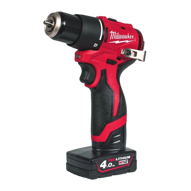 Milwaukee 4933500424 M12 BLPDRC-402C Marteau perforateur sans fil compact avec batterie et chargeur sans balais en coffret