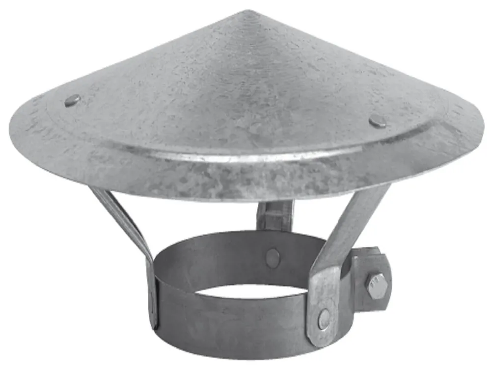 Remko 06008083350 Chapeau de pluie 150mm galvanisé