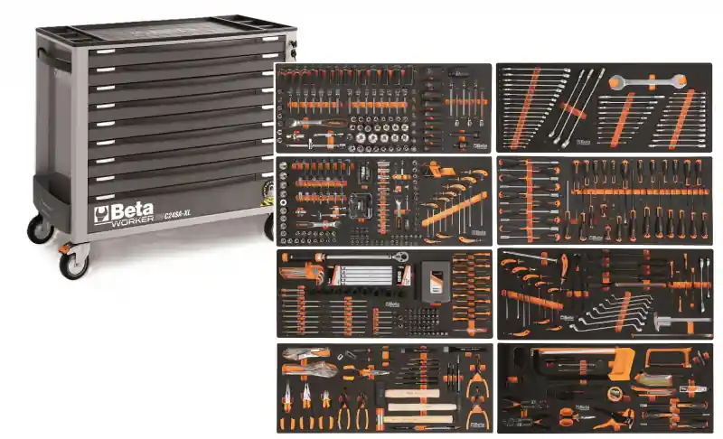 Beta 024006365 BW 2400SXLG9/E-XXL Chariot à outils 716 pièces