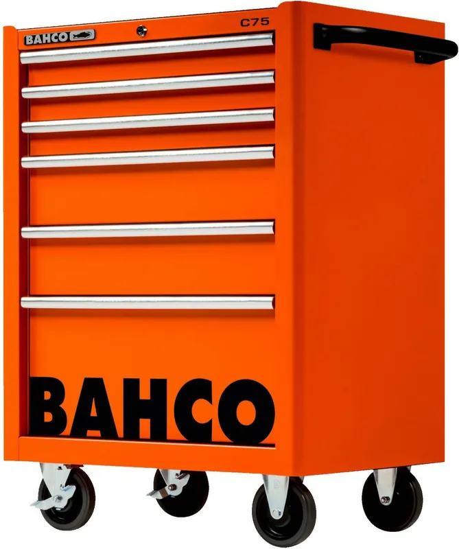 Bahco 1475K6 Classic C75 Chariot à outils 6 tiroirs orange 986x501x763 mm