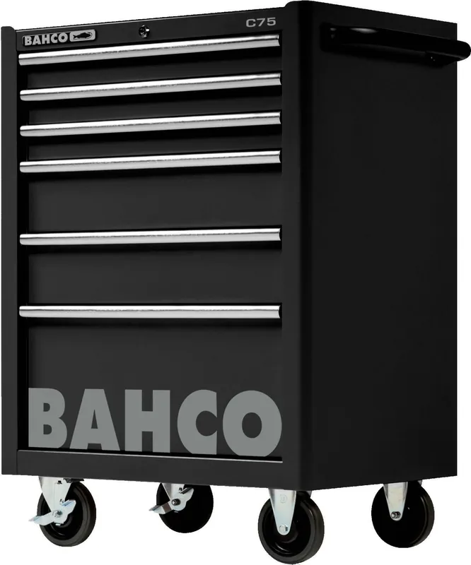 Bahco 1475K6BLACK Classic C75 Chariot à outils 6 tiroirs noir 986x501x763 mm