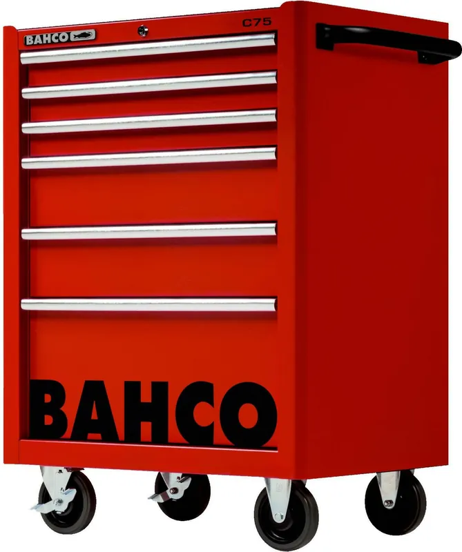 Bahco 1475K6RED Classic C75 Chariot à outils 6 tiroirs rouge 986x501x763 mm