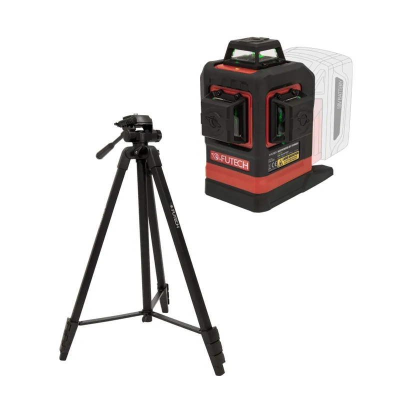 Futech 036.3DG-G Multicross 3D Floor cordless cross line laser incl. tripod in case