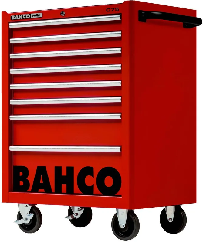 Bahco 1475K8RED Classic C75 Chariot à outils 8 tiroirs rouge 986x501x763 mm