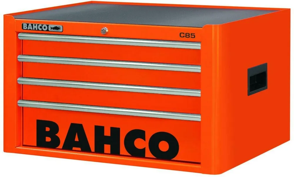 Bahco 1485K4 Classic C85 Armoire supérieure avec 4 tiroirs orange 677x501x419 mm