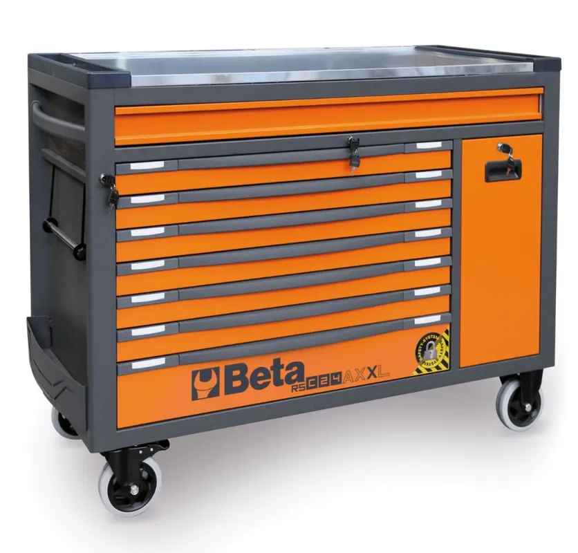 Beta 024004781 RSC24AXXL-O Chariot à outils 8 tiroirs orange
