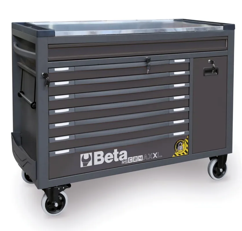 Beta 024004787 RSC24AXXL-A Chariot à outils 8 tiroirs gris