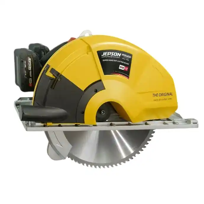 Jepson 608270ES Super Hand Dry Cutter 8203E Scie circulaire Accu-métal + lame de scie HM Ø 320 84T hors batterie et chargeur en boîte