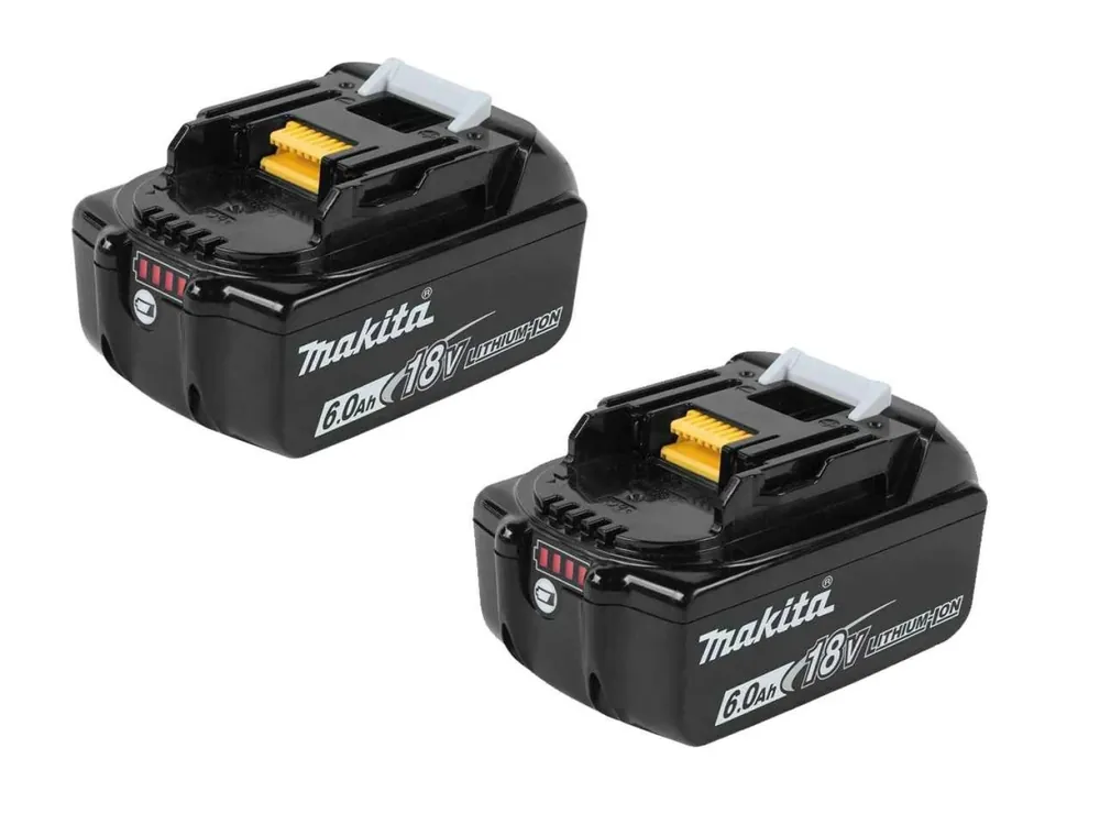 Makita Accessoires BL1860BDUO 2 x batterie 18 Volt 6.0 AH Li-ion