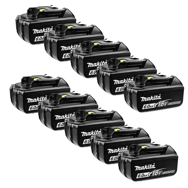 Makita Accessoires BL1860B10PACK 10 x batterie 18 Volt 6.0 AH Li-ion