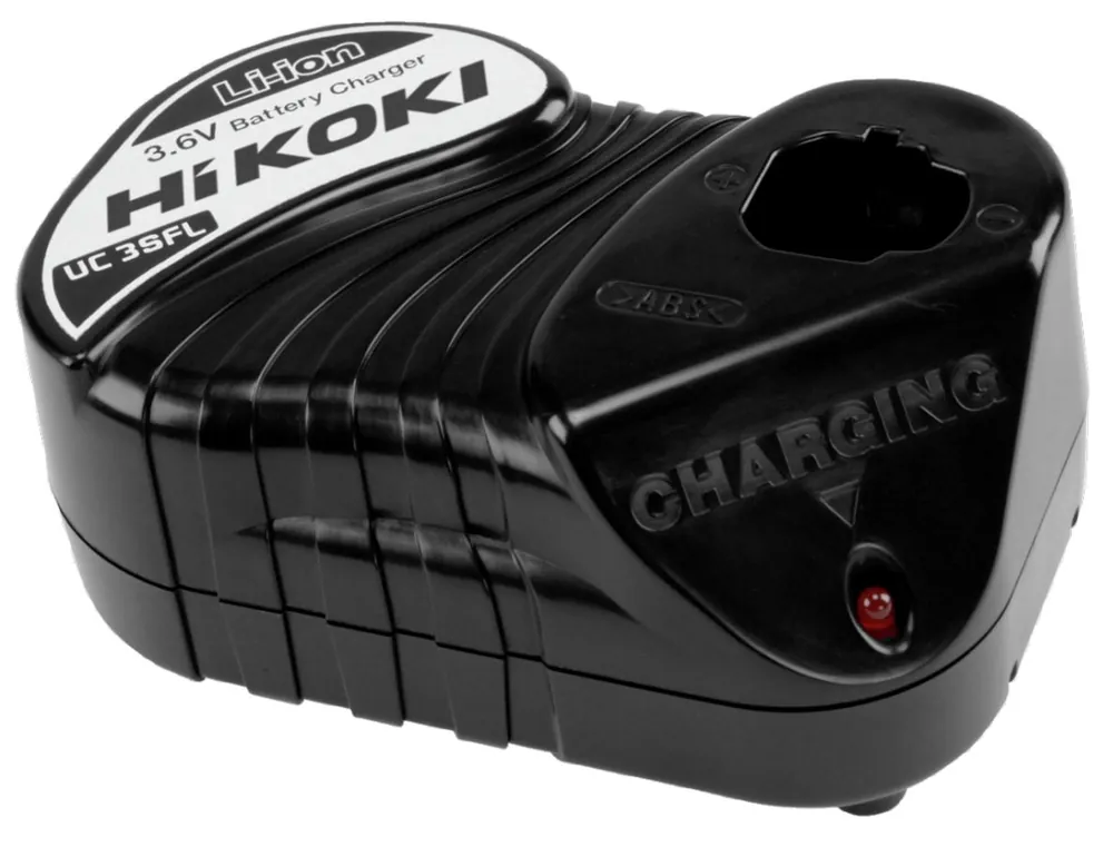 HIKOKI Accessoires UC3SFLW0Z Chargeur de batterie unique Indicateur LED pour les batteries 3,6V (plug-in)