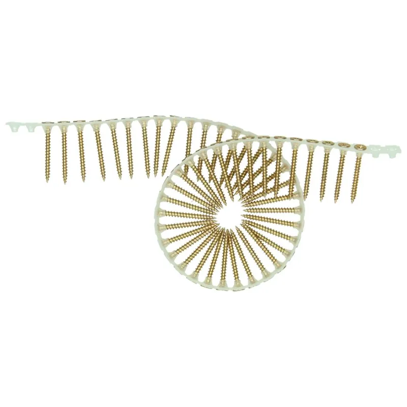 HIKOKI Accessoires 754635 1000 vis à bande pour panneaux d‘aggloméré PH2/4.0 x 35 mm/ zingué jaune