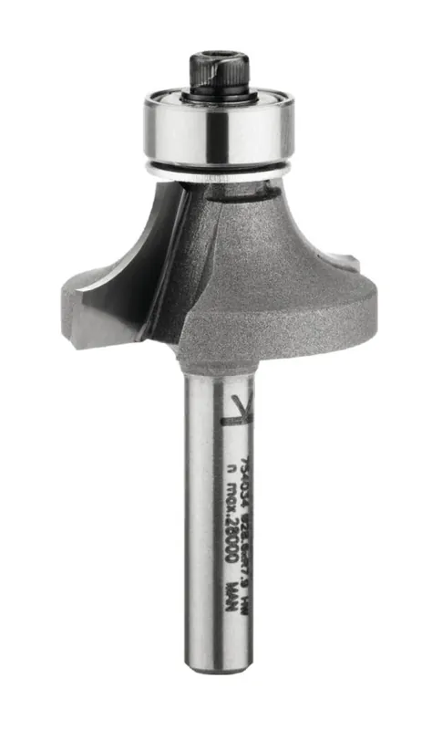HIKOKI Accessoires 754031 Fraise à arrondir de 6 mm avec palier inférieur 19.1x50x3.2