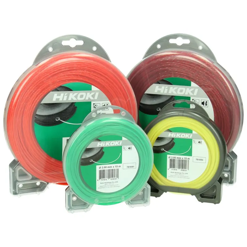 HIKOKI Accessoires 781047 Fil de coupe spirale 2.7mm rouge L=15m 75 gr