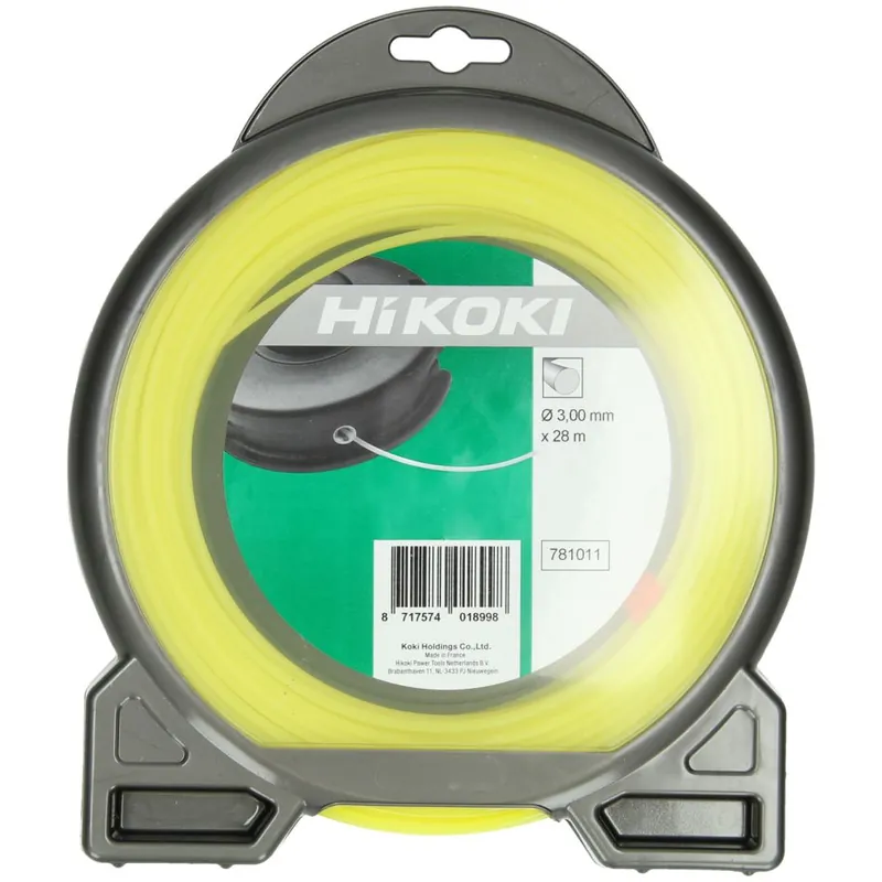 HIKOKI Accessoires 781011 Fil de coupe rond 3.0mm jaune L=28m 226 gr