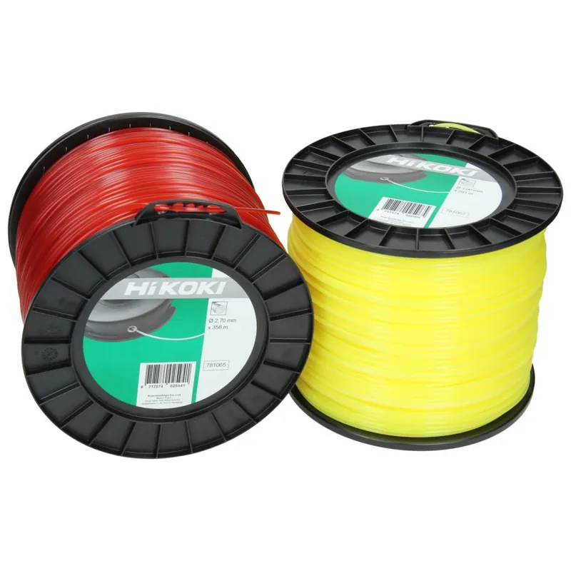 HIKOKI Accessoires 781087 Fil de coupe spiralé 3.0mm jaune L=279m 1875 gr