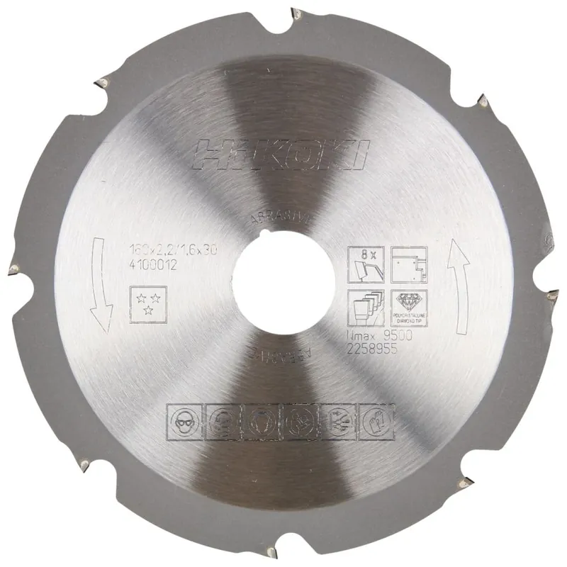 HIKOKI Accessoires 4100012 Lame de scie PCD 160x30 z8 dent plate