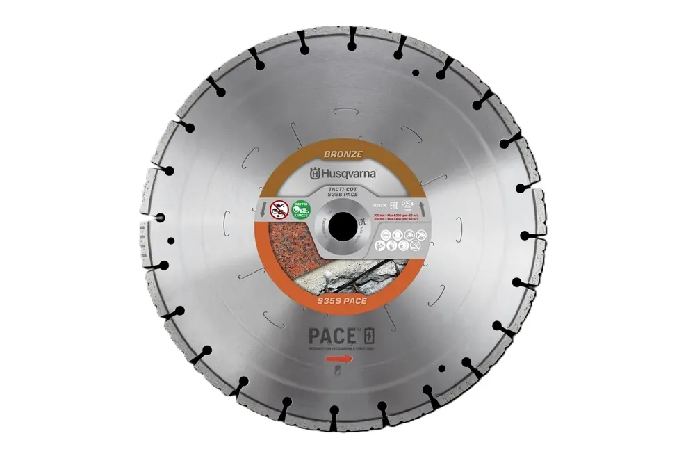Husqvarna 598714901 Tacti-Cut S35 S BAT Lame de scie diamantée humide/sèche Universelle 300x25.4 mm