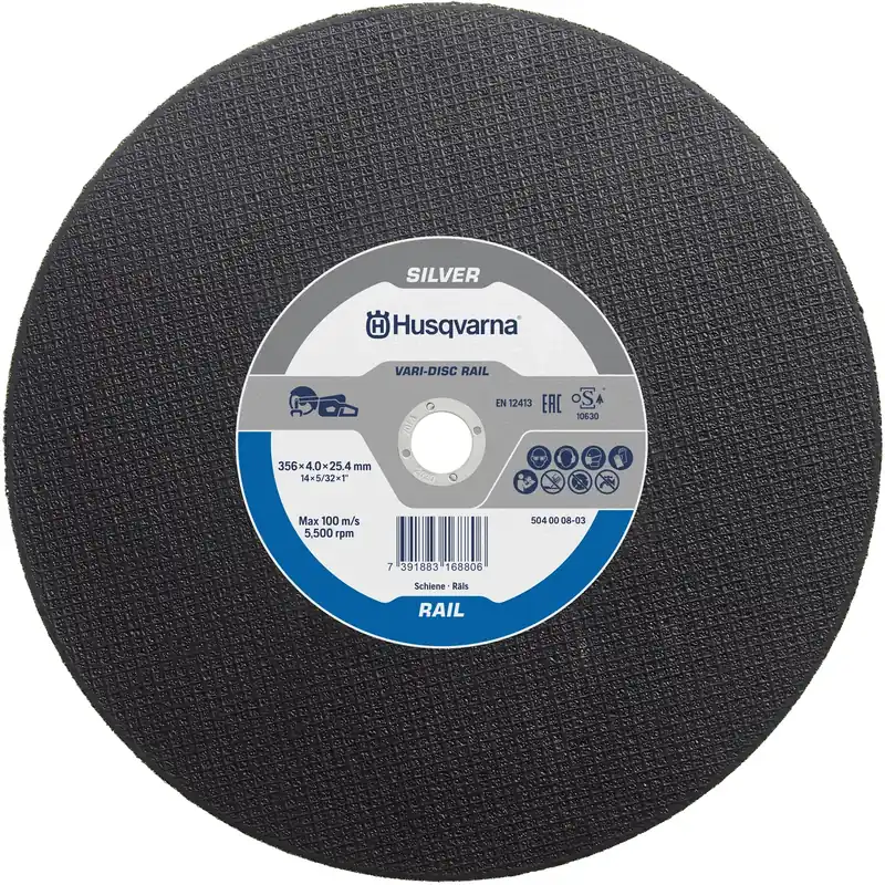 Husqvarna 504000803 VARI-DISC RAIL Disque à tronçonner 356x25,4 mm