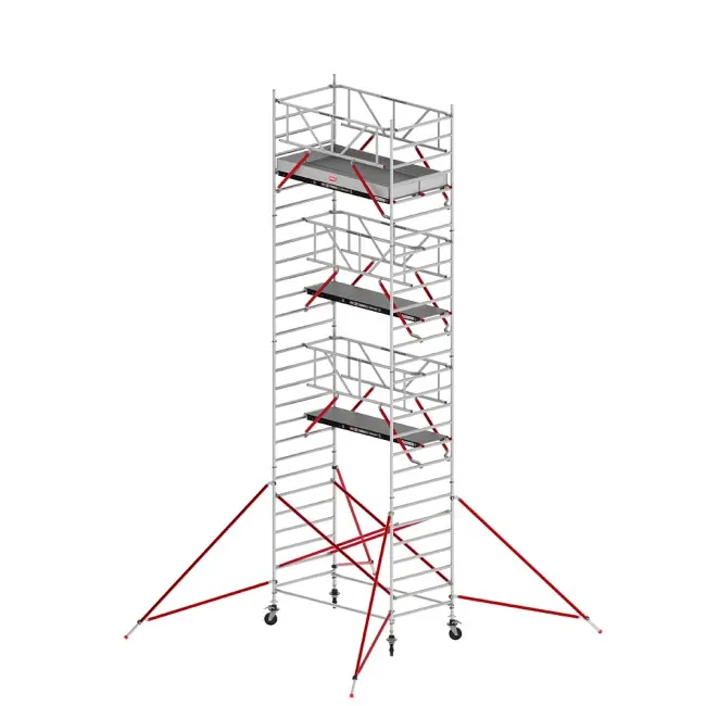 Altrex TX525005 RS TOWER 52-S Echafaudage roulant 9.2m Longueur de la plateforme en bois 185