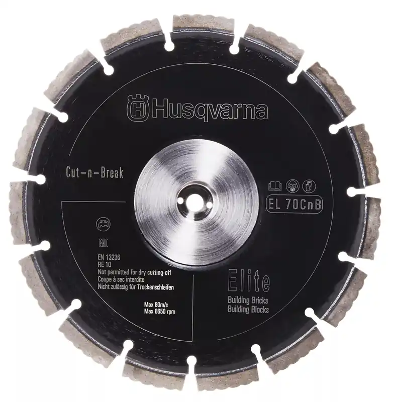 Husqvarna 597808301 EL 70 CNB Cut-n-Break Lames de scie diamantées 2 pcs