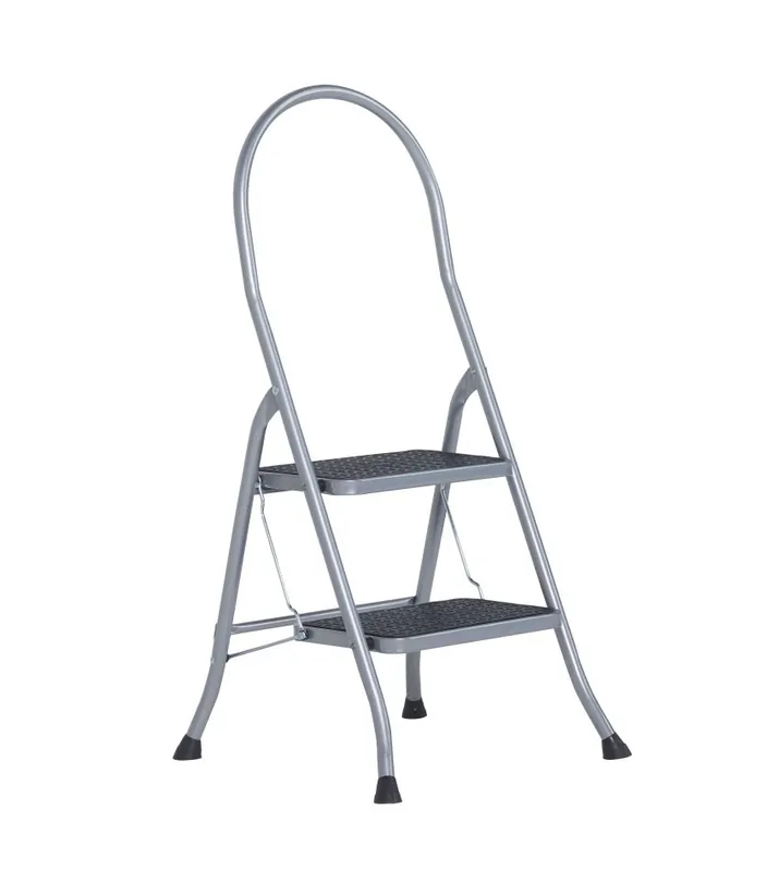 Altrex 500950 Escabeau ménager Cromato 2 marches avec barre haute Silver
