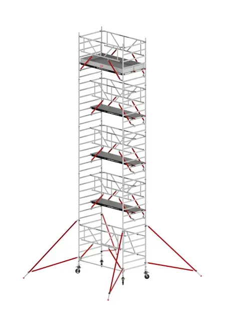 Altrex T550049 RS TOWER 55-S Echafaudage roulant 10.8m Longueur de la plateforme en bois 185