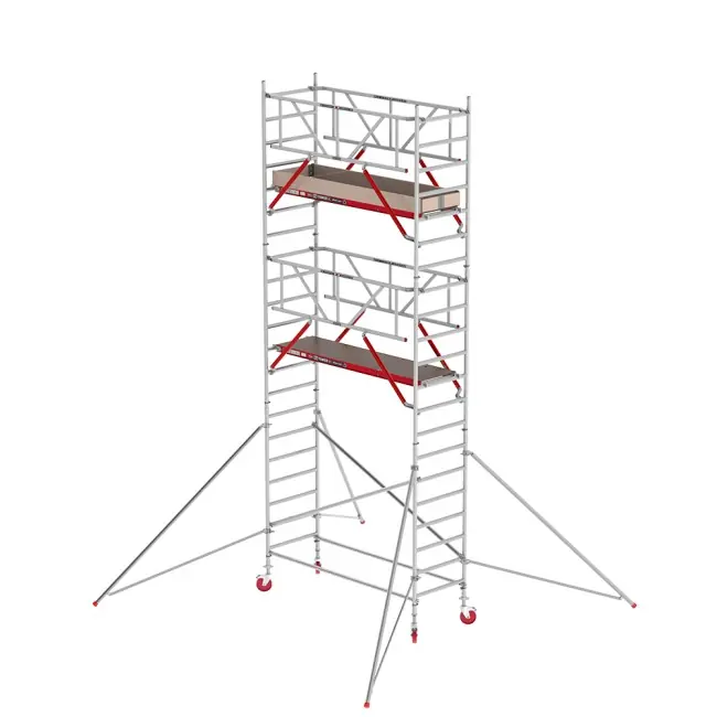 Altrex TX415106 RS TOWER 41 PLUS-S Echafaudage roulant 7.2m Longueur de la plateforme en bois 185