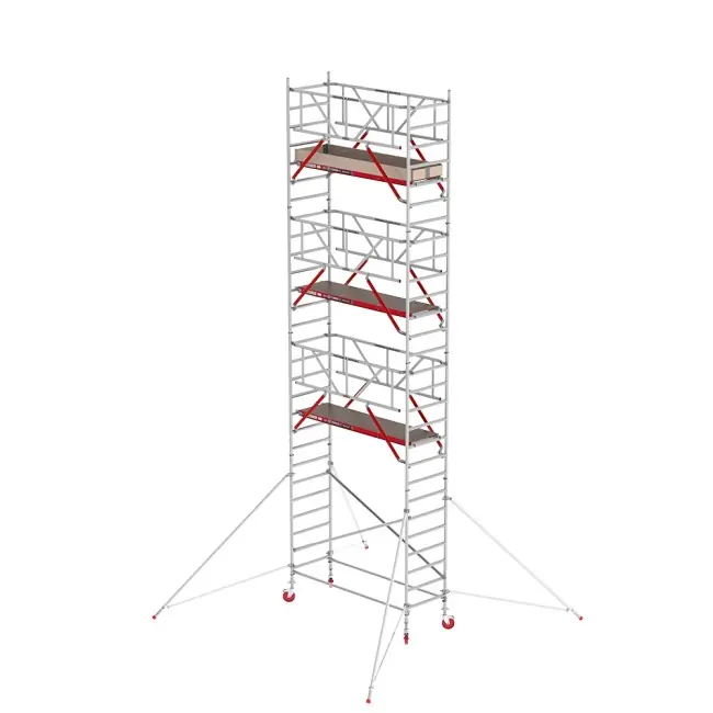 Altrex TX415107 RS TOWER 41 PLUS-S Echafaudage roulant 9.2m Longueur de la plateforme en bois 185