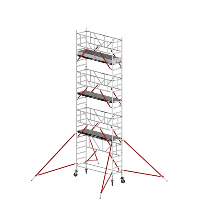 Altrex T510029 RS TOWER 51-S Echafaudage roulant 8.2m Longueur de la plateforme en bois 185