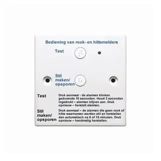 Kidde 809-152049 Télécommande, câblée, détecteurs de fumée et de chaleur, test et extinction 230V
