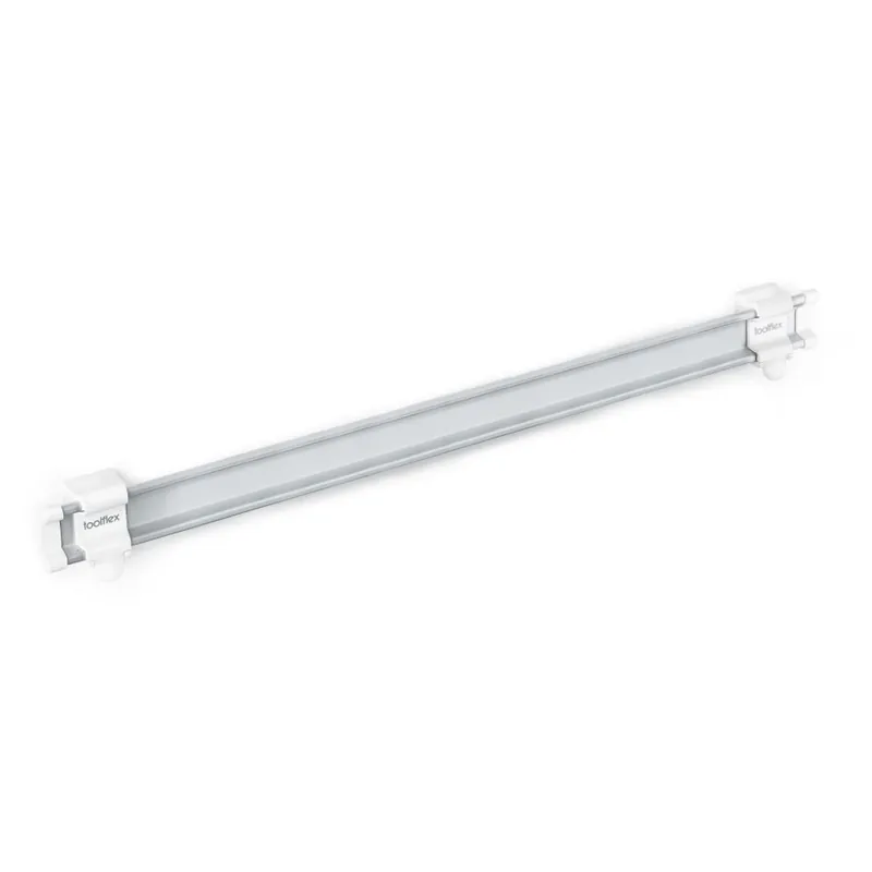 Toolflex TF004007 Un rail en aluminium blanc 540 mm - sans support
