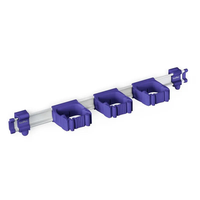 Toolflex TF030902 Un rail en aluminium violet 540 mm - avec 3 supports