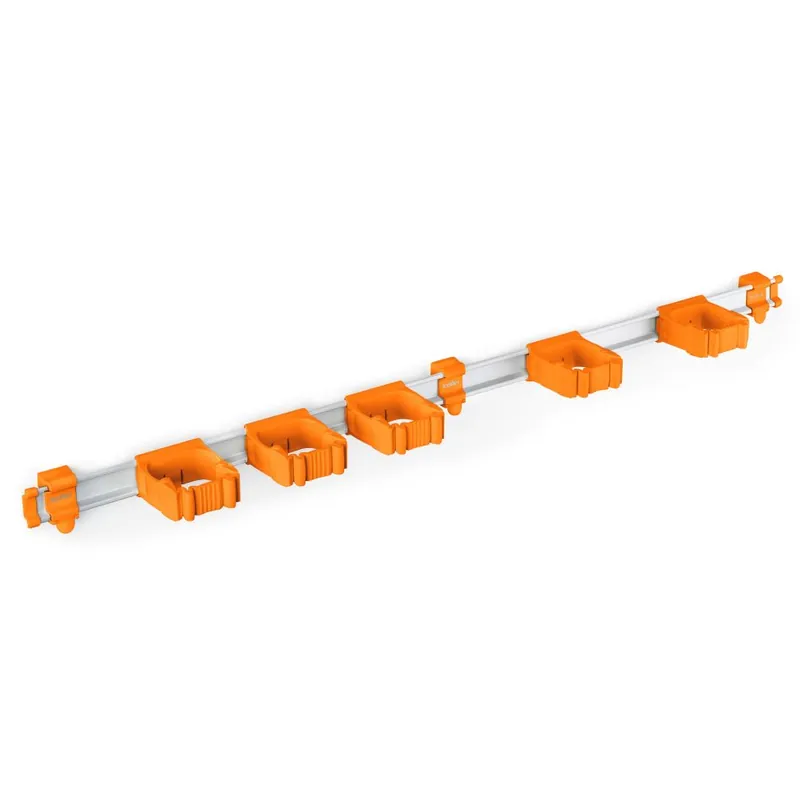 Toolflex TF050005 Un rail en aluminium orange 940 mm - avec 5 supports