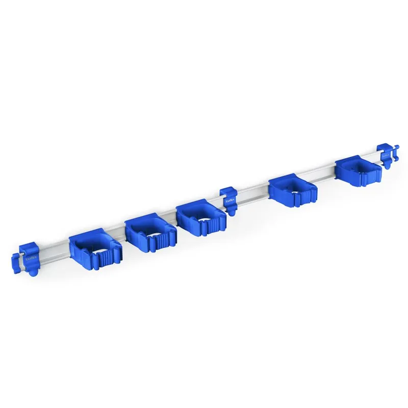 Toolflex TF050500 Un rail en aluminium bleu 940 mm - avec 5 supports