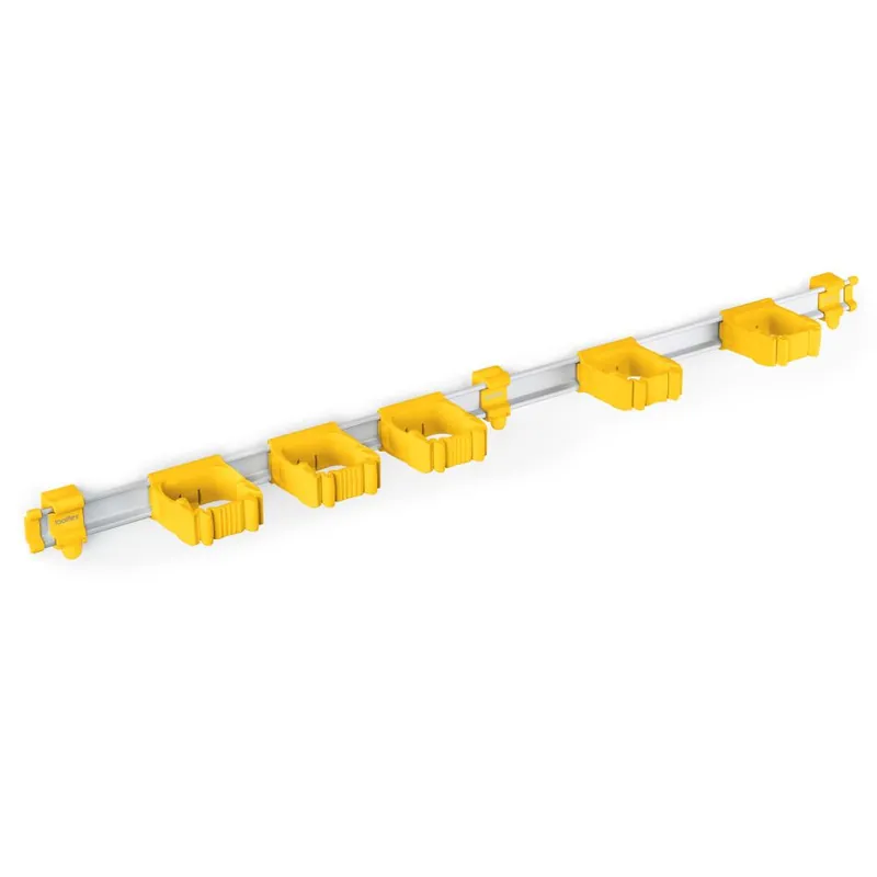 Toolflex TF050708 Un rail en aluminium jaune 940 mm - avec 5 supports