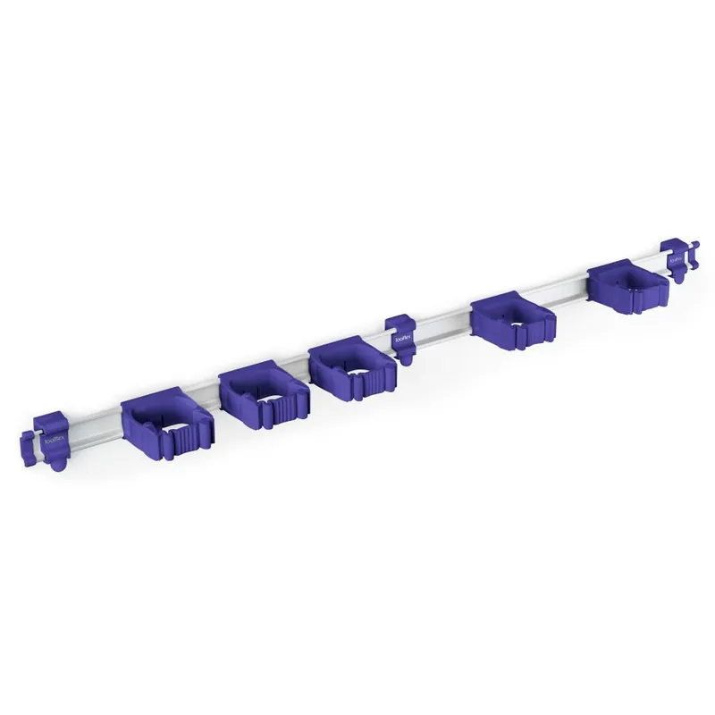 Toolflex TF050906 Un rail en aluminium violet 940 mm - avec 5 supports