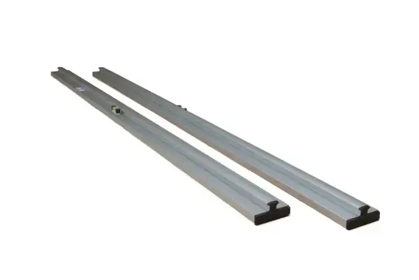 Rabo 60-1043G300 Jeu de rails au sol en aluminium 300 cm avec fiole et profil de poignée pour une prise en main et un guidage optimaux 2ST