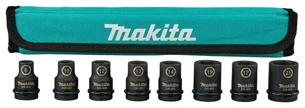 Makita Accessoires E-16601 Jeu de douilles électriques 8 pièces